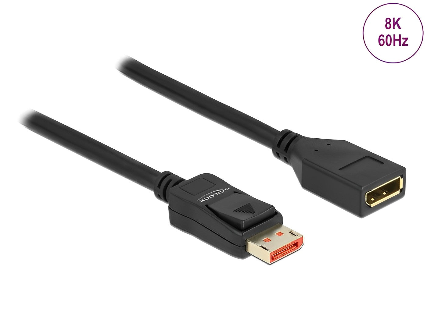 כבל מאריך DisplayPort 1.4 8K HDR ז/נ תומך 60 הרץ - delock.israel