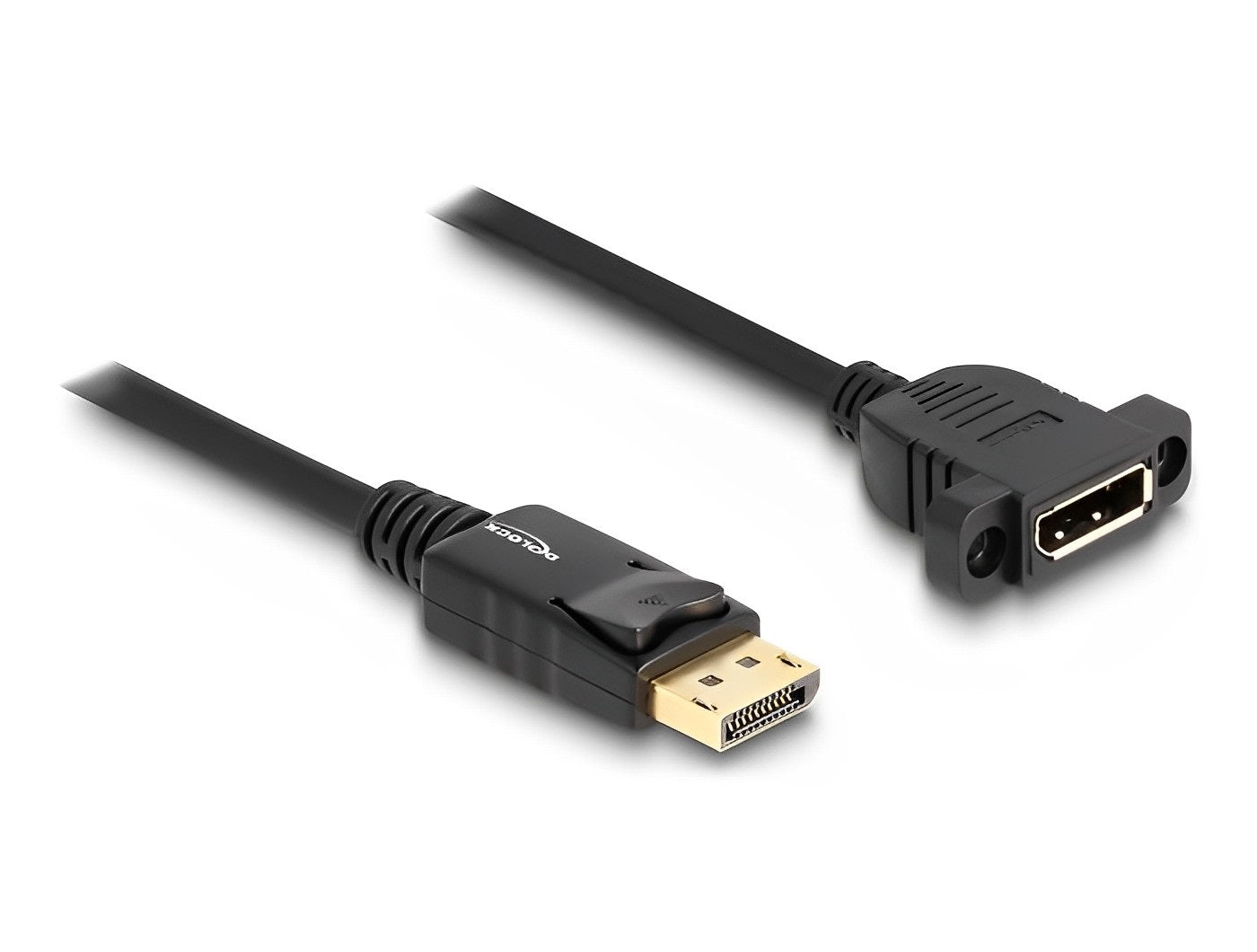 כבל DisplayPort 1.4 8K מבית Delock גרמניה משמש להרחבת חיבורי DisplayPort ולחיבור מגוון התקנים