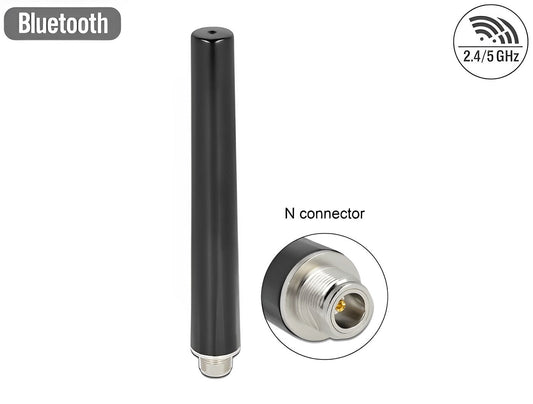 אנטנה כלל כיוונית Dual Band WLAN WiFi6 4 - 6 dBi חיצונית מחבר N Jack - delock.israel