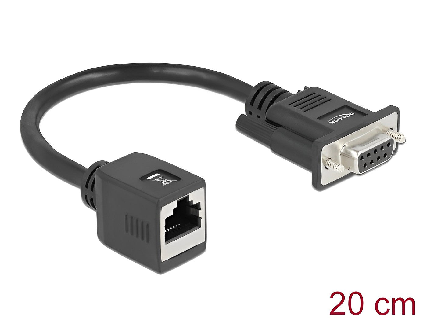 מרחיק Serial RS-232/422/485 על כבל רשת עד 300 מטר שקע DB9 לשקע RJ45 - delock.israel