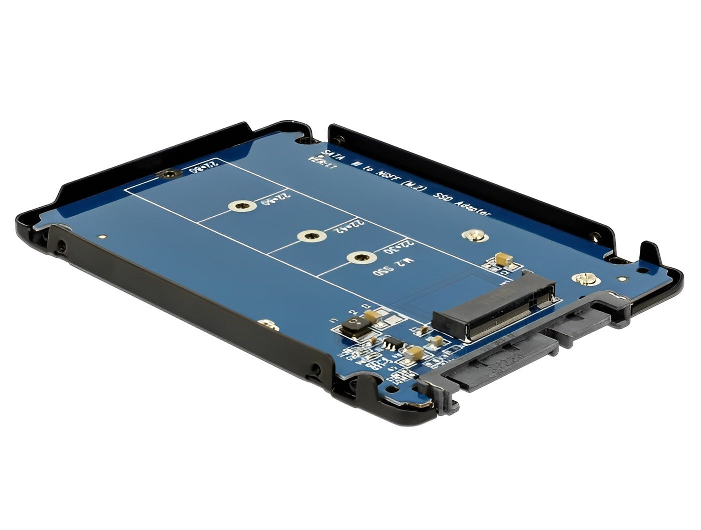 מארז SATA 2.5″ לכונן M.2 SATA SSD - delock.israel