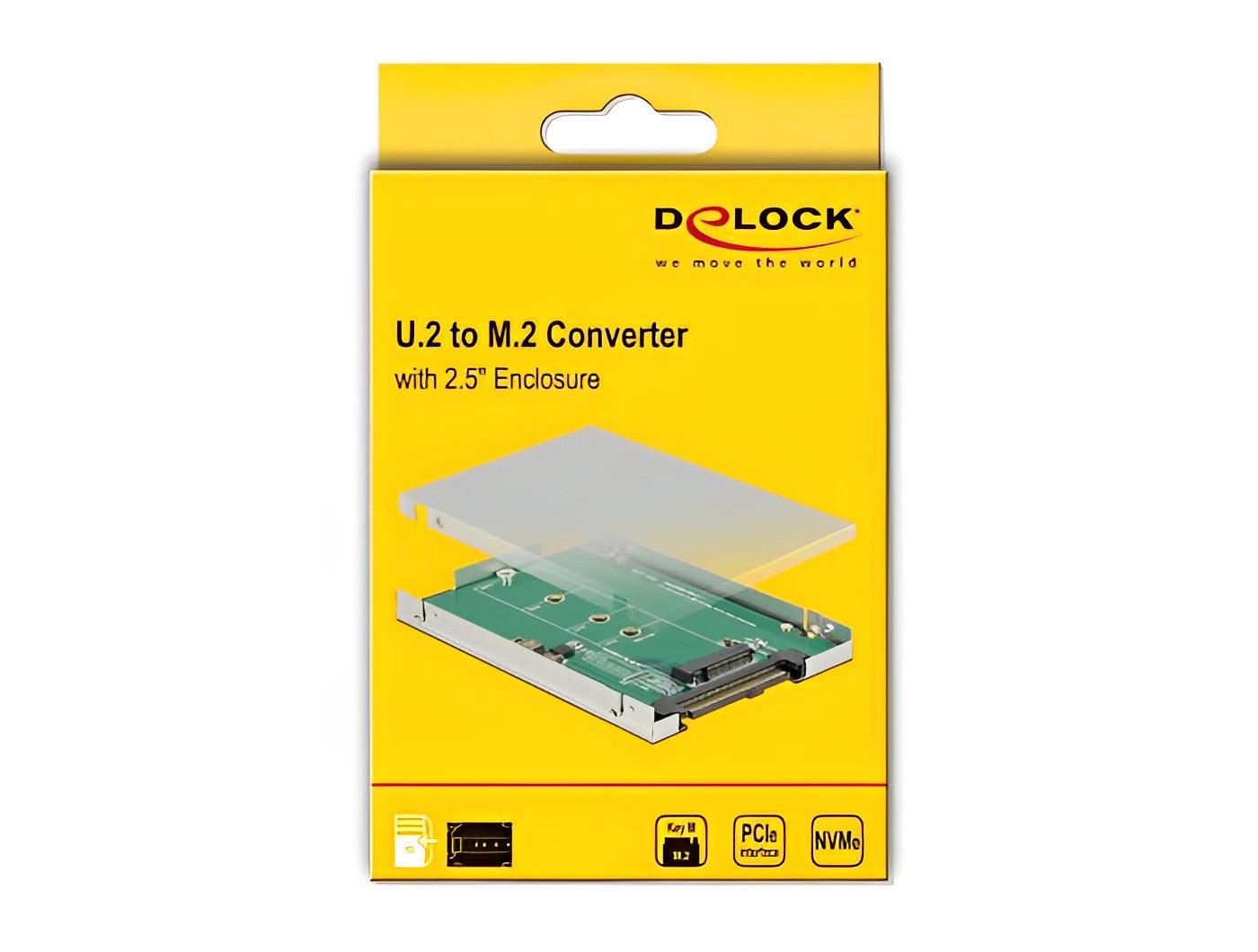מארז חיצוני U.2 SFF-8639 2.5″ לכונן M.2 PCIe NVMe SSD - delock.israel