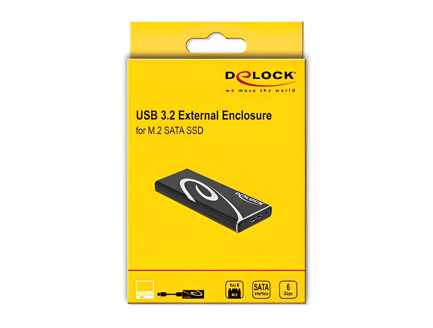 מארז חיצוני USB 3.2 Gen2 לכונן M.2 SATA SSD - delock.israel