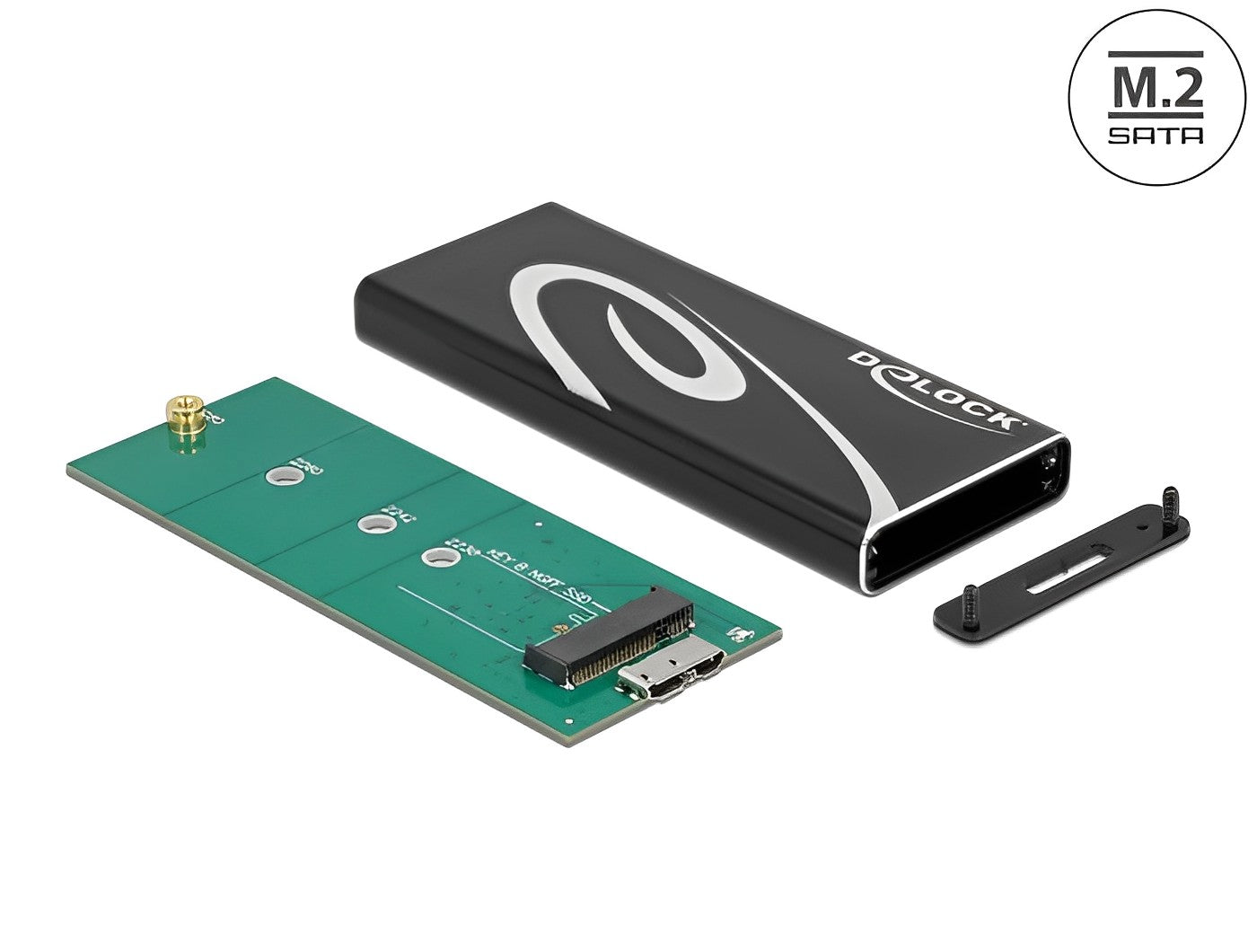 מארז חיצוני USB 3.2 Gen2 לכונן M.2 SATA SSD - delock.israel