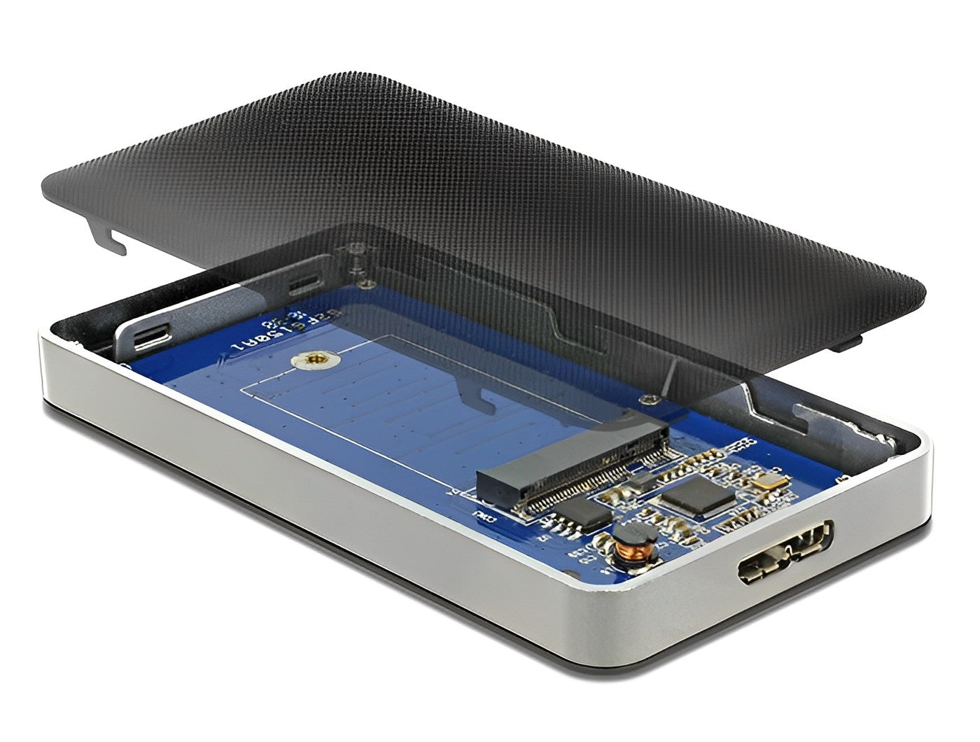 מארז חיצוני USB-3.0 לכונן M.2 SATA SSD עם פונקציית הצפנה - delock.israel