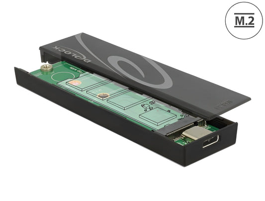 מארז חיצוני USB-C 3.1 Gen 2 לכונן M.2 SATA SSD - delock.israel