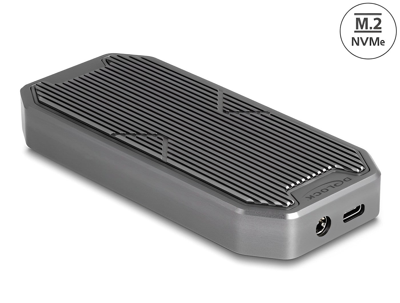 מארז גיימינג USB-C 3.2 Gen 2x2 20Gbps RGB LED לכונן M.2 PCIe NVMe SSD - delock.israel
