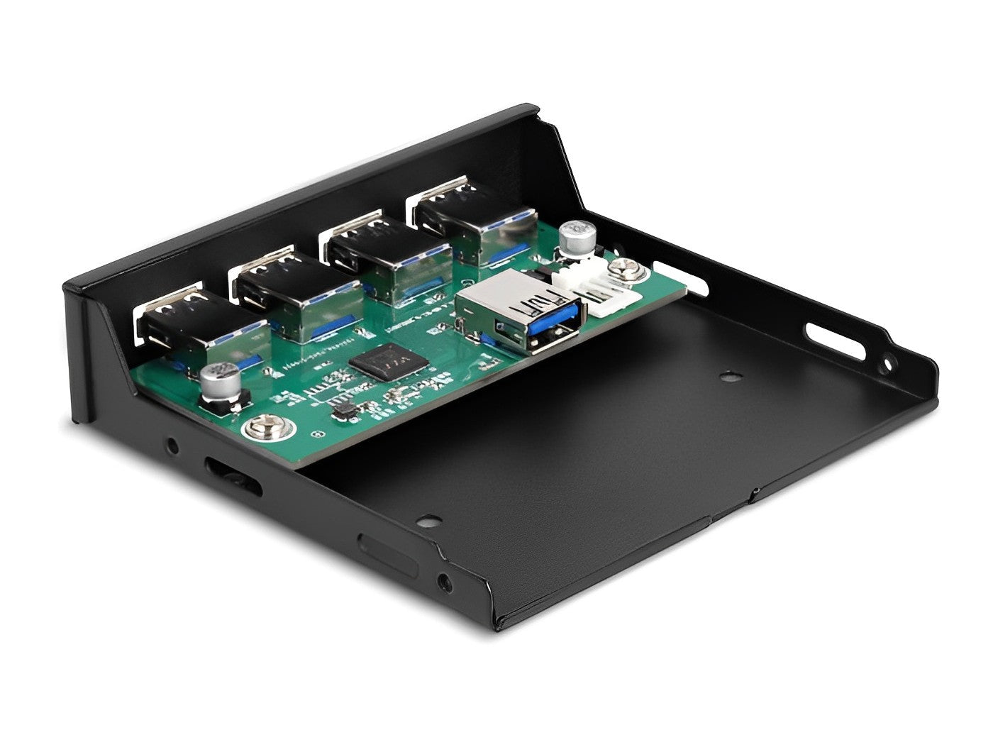 פאנל קדמי 3.5″ USB 3.2 5Gbps למארז מחשב עם 4 יציאות USB-A דגם D64166 - delock.israel
