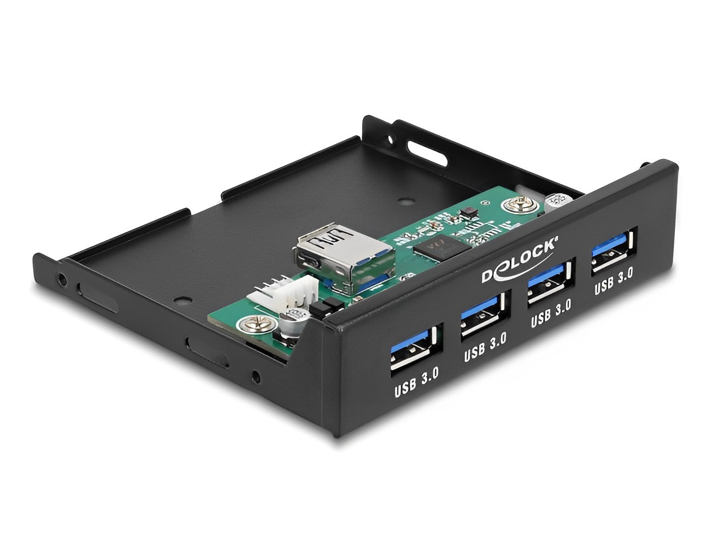 פאנל קדמי 3.5″ USB 3.2 5Gbps למארז מחשב עם 4 יציאות USB-A דגם D64166 - delock.israel