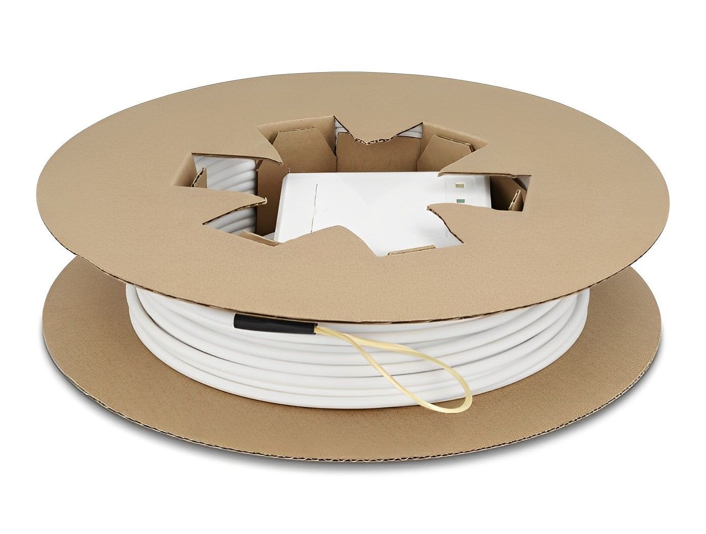 כבל אופטי דרופ SC/APC Simplex Drop cable כולל קופסת חיבורים FTTH - delock.israel