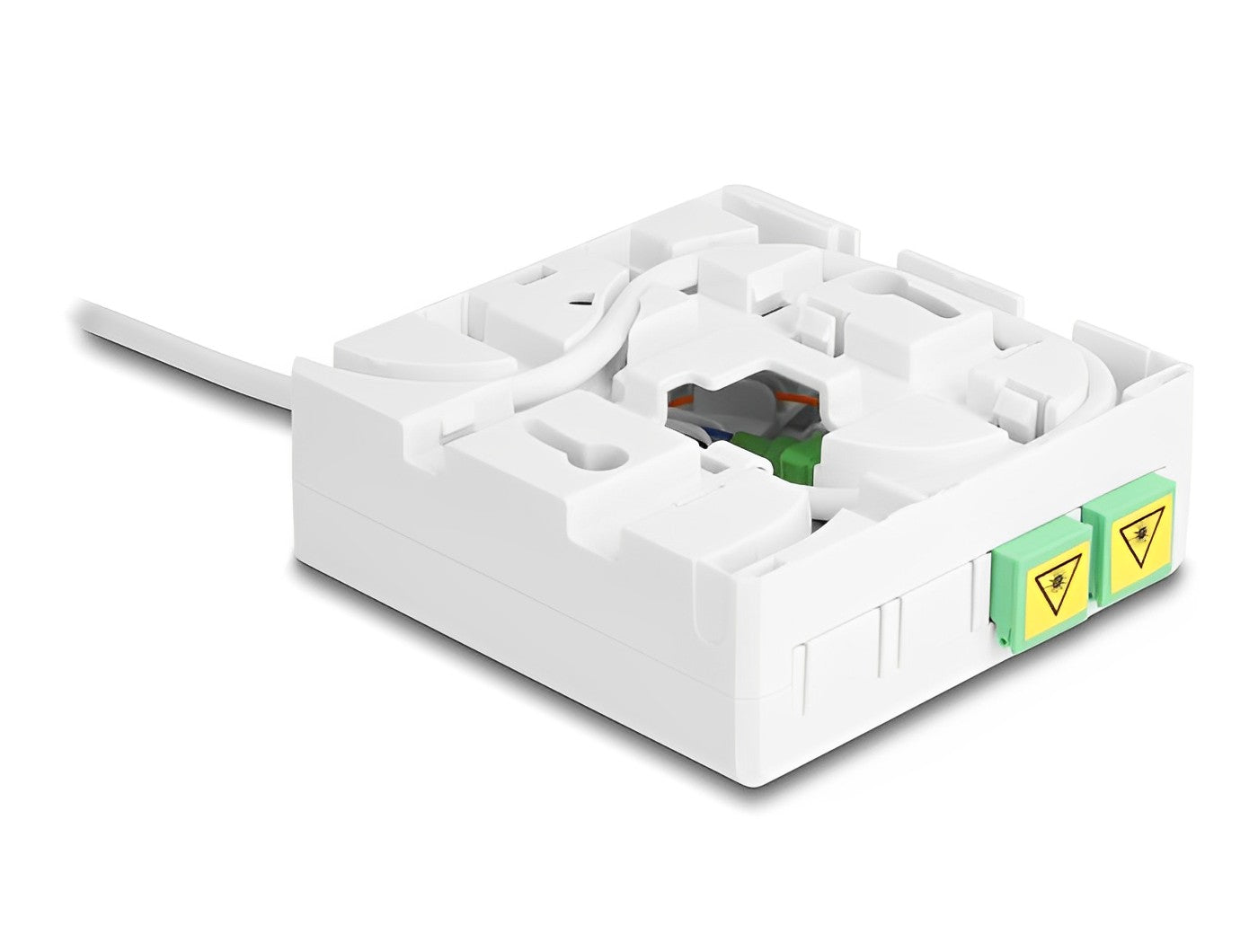 כבל אופטי דרופ SC/APC Simplex Drop cable כולל קופסת חיבורים FTTH - delock.israel