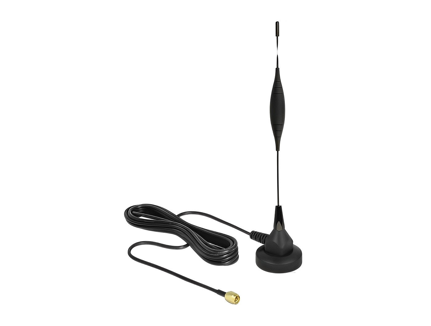 אנטנה כלל כיוונית GSM 5 dBi חיצונית עם בסיס מגנטי מחבר SMA plug - delock.israel