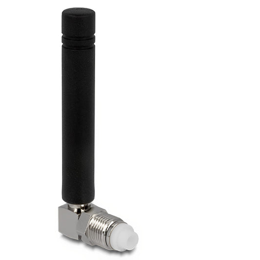 אנטנה חיצונית כלל כיוונית GSM 2 dBi בזווית 90° מחבר FME plug - delock.israel