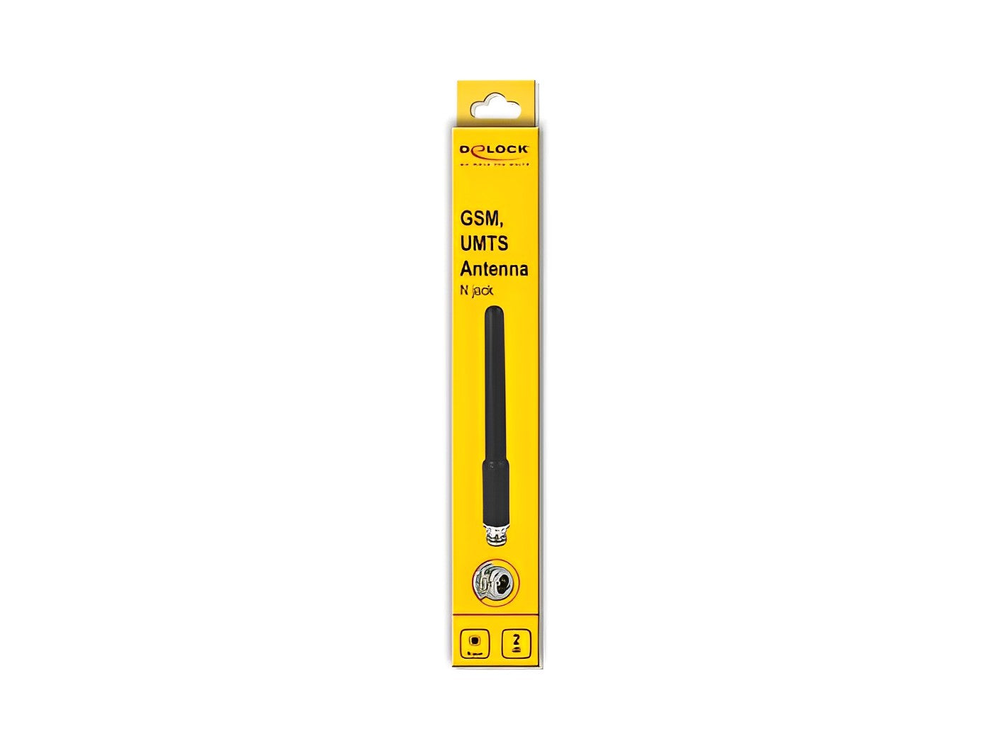 אנטנה כלל כיוונית GSM / UMTS 2 dBi חיצונית מחבר N Jack - delock.israel
