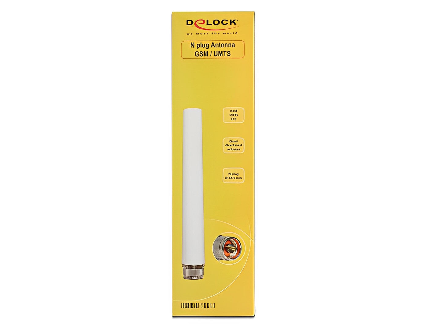 אנטנה כלל כיוונית GSM / UMTS 2.5 dBi חיצונית IP67 מחבר N plug - delock.israel