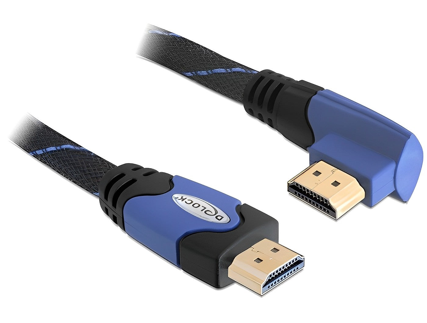 כבל HDMI 4K ז/ז מכופף 90° תומך 30HZ - delock.israel