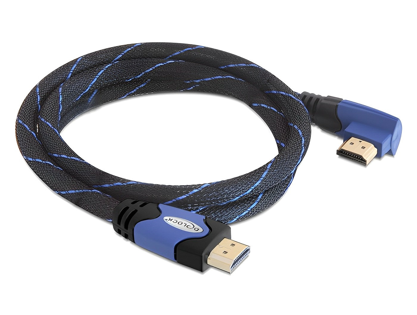 כבל HDMI 4K ז/ז מכופף 90° תומך 30HZ - delock.israel