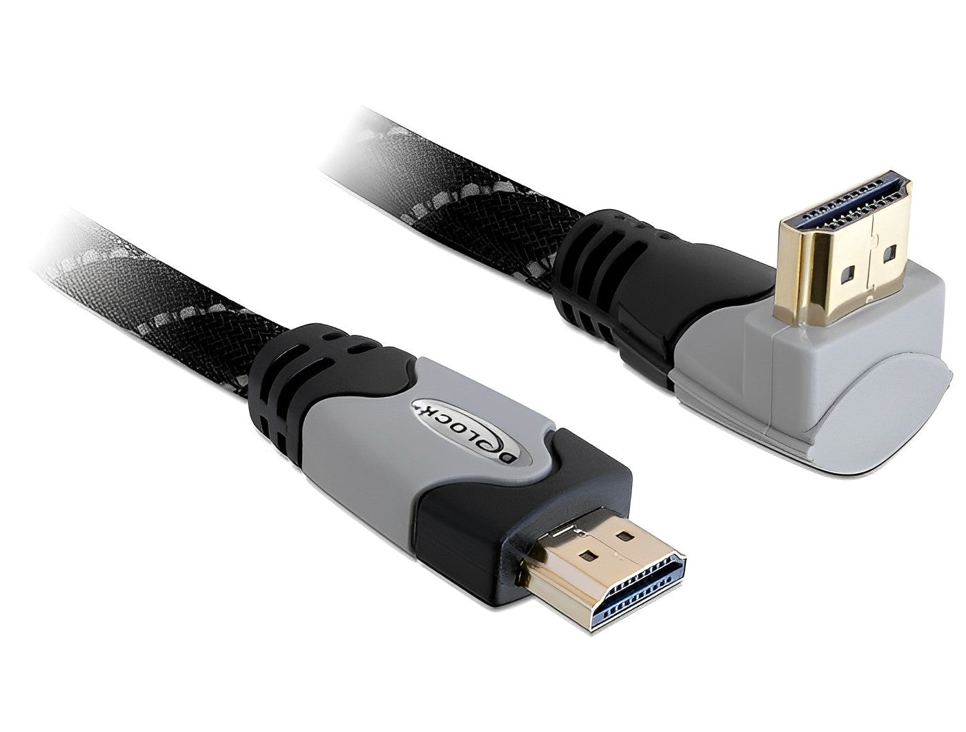 כבל HDMI 4K בזווית 90° ז/ז תומך 30 הרץ - delock.israel