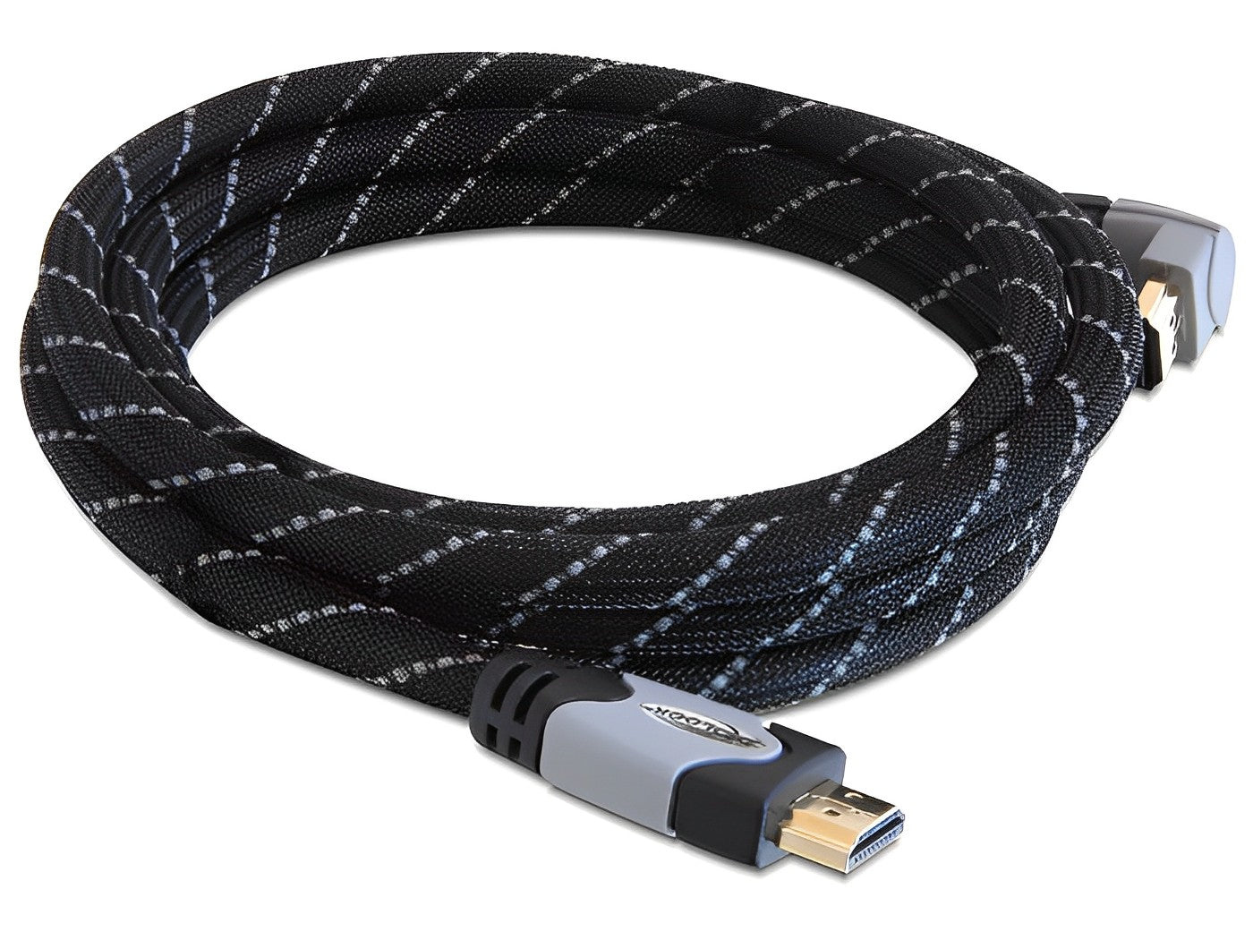 כבל HDMI 4K בזווית 90° ז/ז תומך 30 הרץ - delock.israel