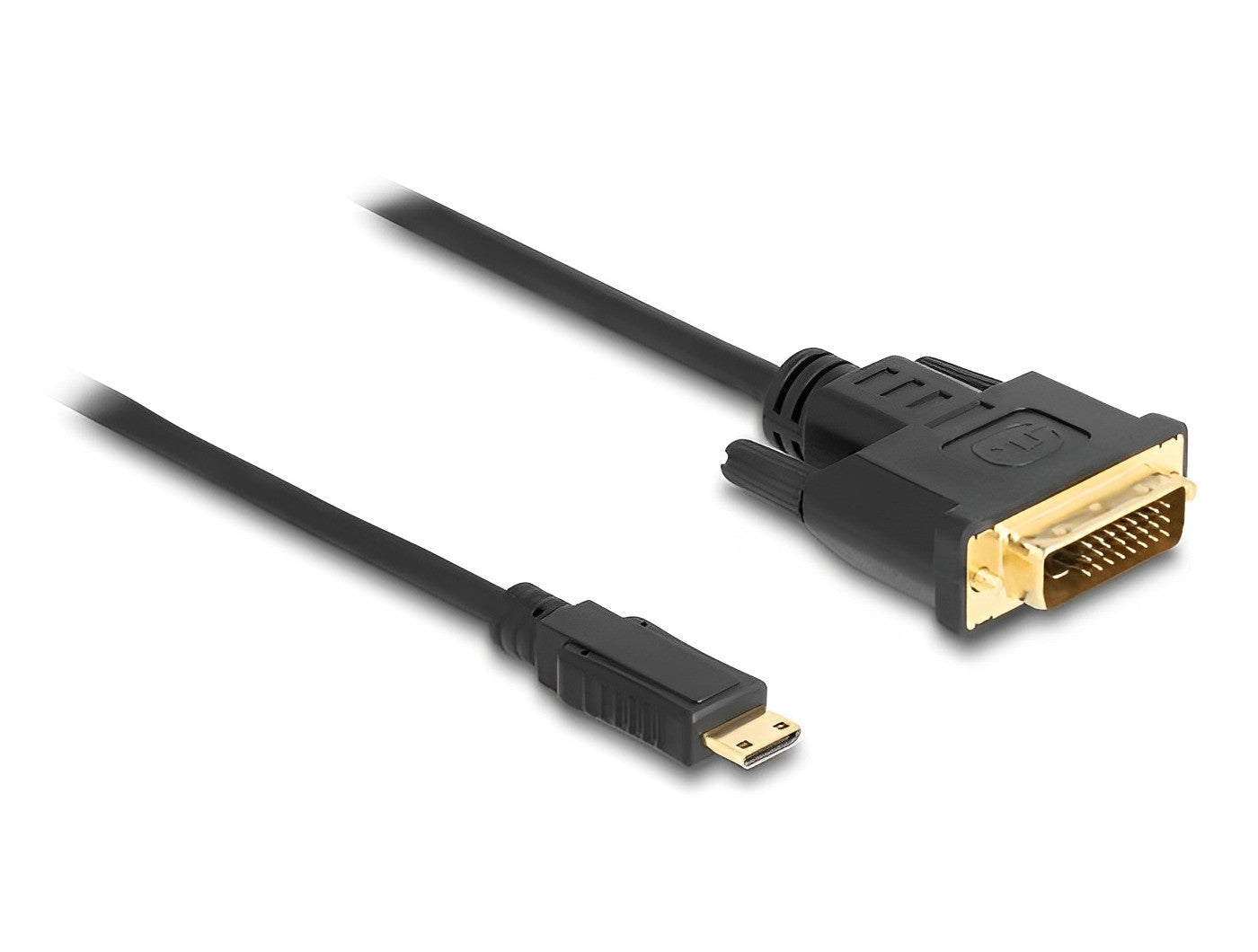 כבל תצוגה תקע מיני HDMI לתקע DVI 24+1 תומך 60 הרץ - delock.israel