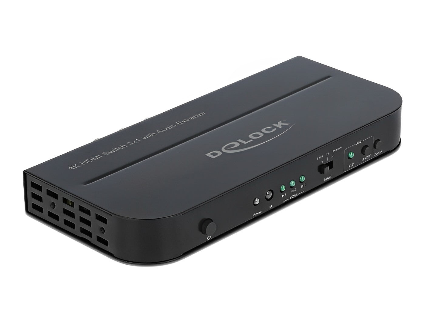 מיתוג HDMI 4K 3/1 משולב עם מחלץ אודיו תומך 60Hz - delock.israel