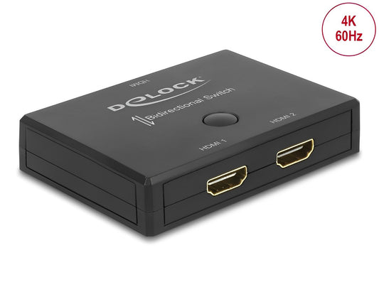 מיתוג דו - כיווני HDMI 4K עם 2 יציאות HDMI-A - delock.israel