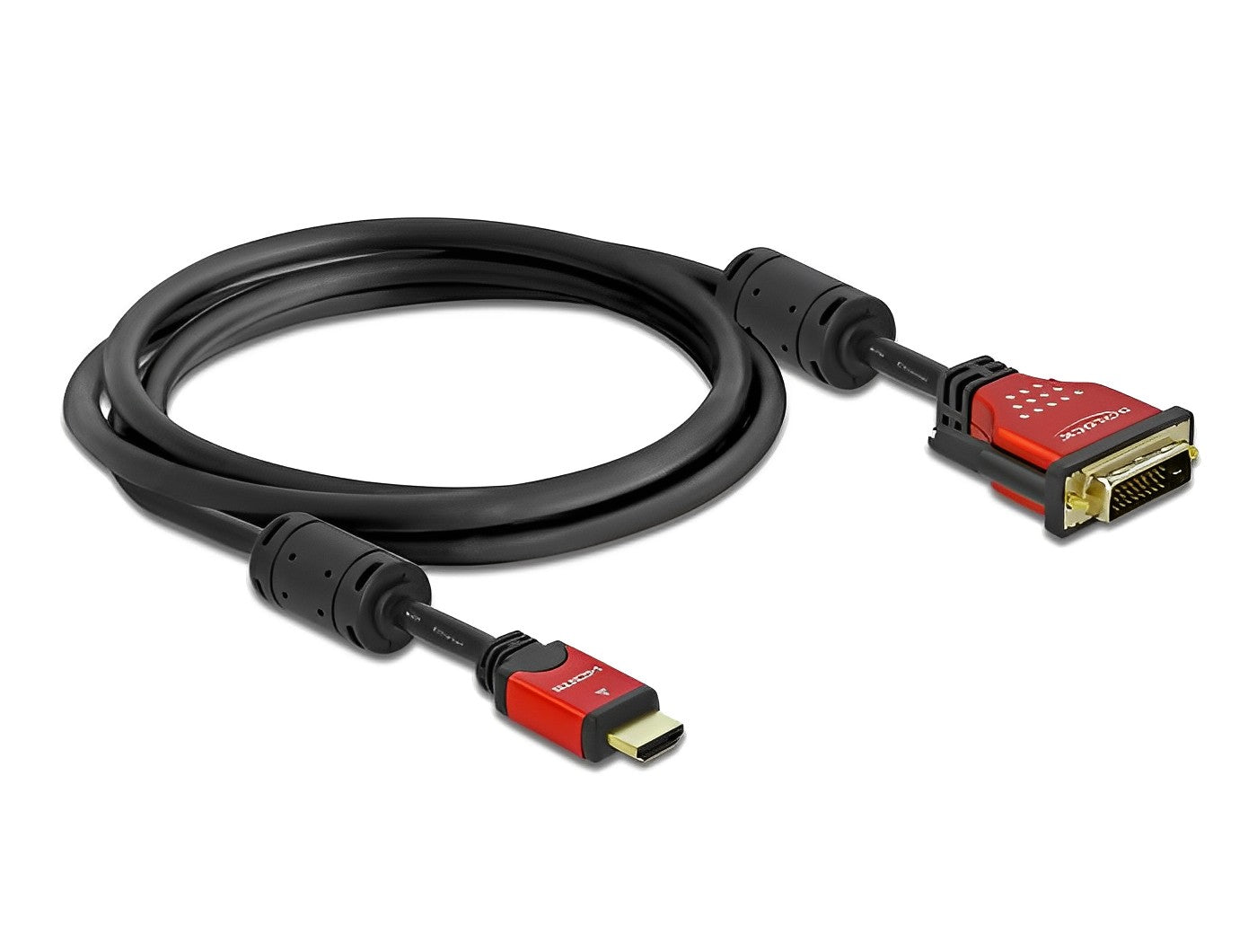 כבל תצוגה תקע HDMI לתקע DVI 24+1 תומך 60 הרץ - delock.israel