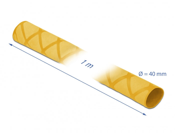 שרוול מתכווץ בחום גמיש X-pattern עם אחיזה מונעת החלקה - delock.israel
