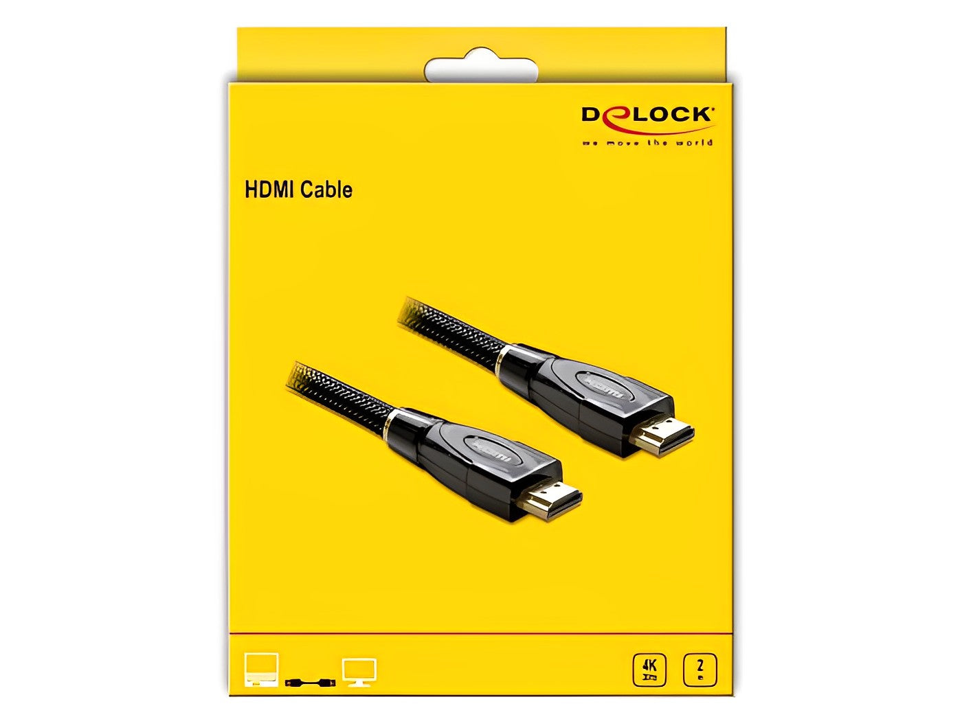 כבל HDMI 4K ז/ז תומך 30 הרץ - delock.israel