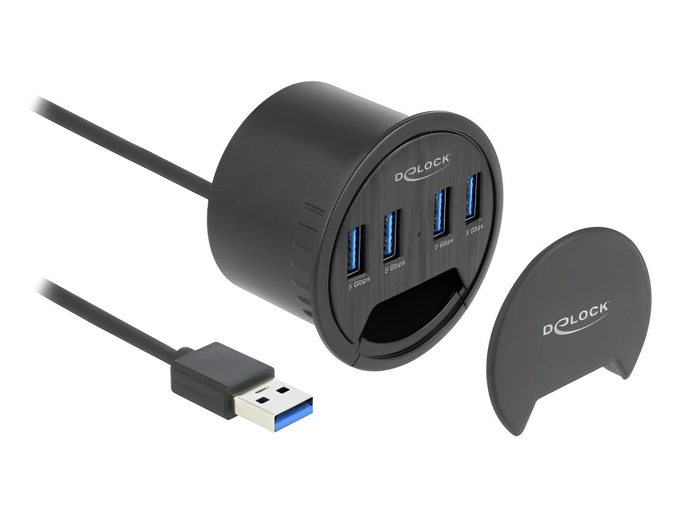 מפצל שולחני USB 3.2 Gen 1 5Gbps עם 4 יציאות USB-A - delock.israel