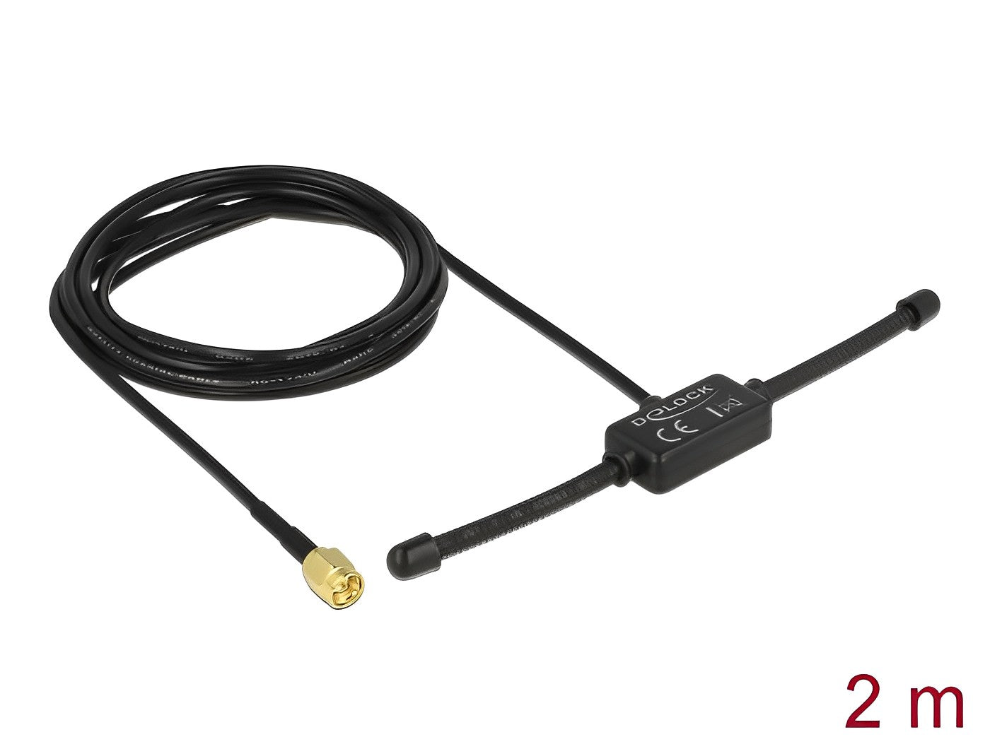 אנטנה כלל כיוונית ISM 433 MHz 3 dBi פנימית בהדבקה עצמית מחבר SMA plug - delock.israel