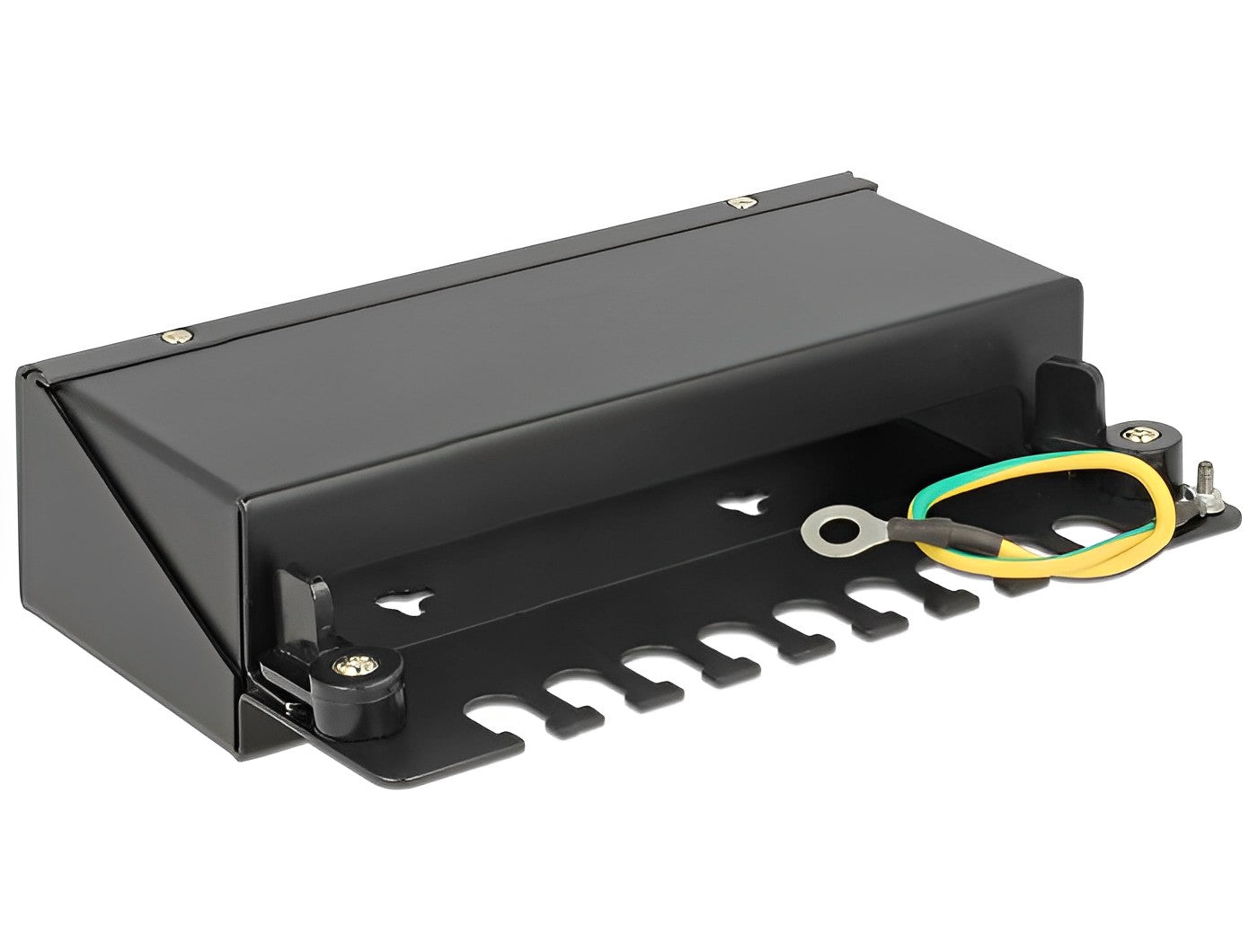 פאץ' פאנל שולחני 8 פורט ללא קיסטונים DIN rail mounting - delock.israel