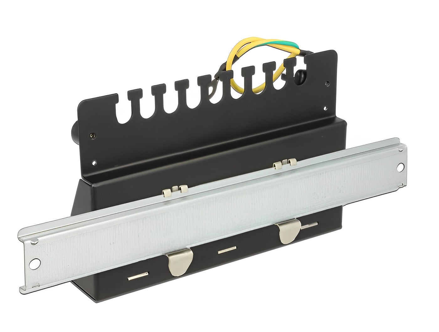 פאץ' פאנל שולחני 8 פורט ללא קיסטונים DIN rail mounting - delock.israel