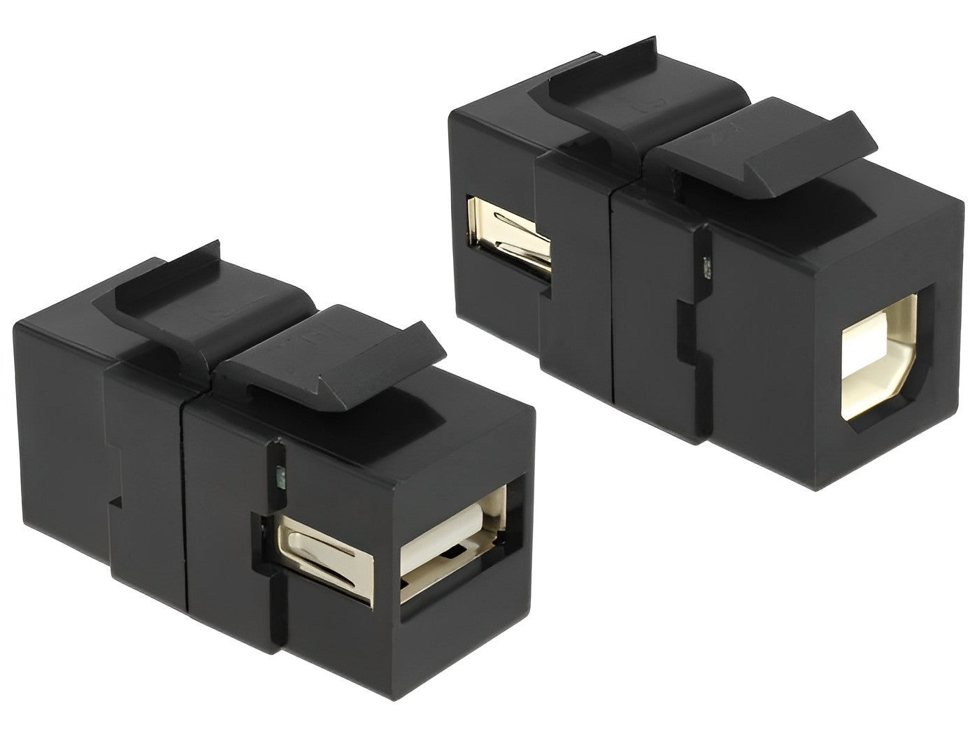 מתאם קיסטון USB 2.0 שקע USB-A לשקע USB-B - delock.israel