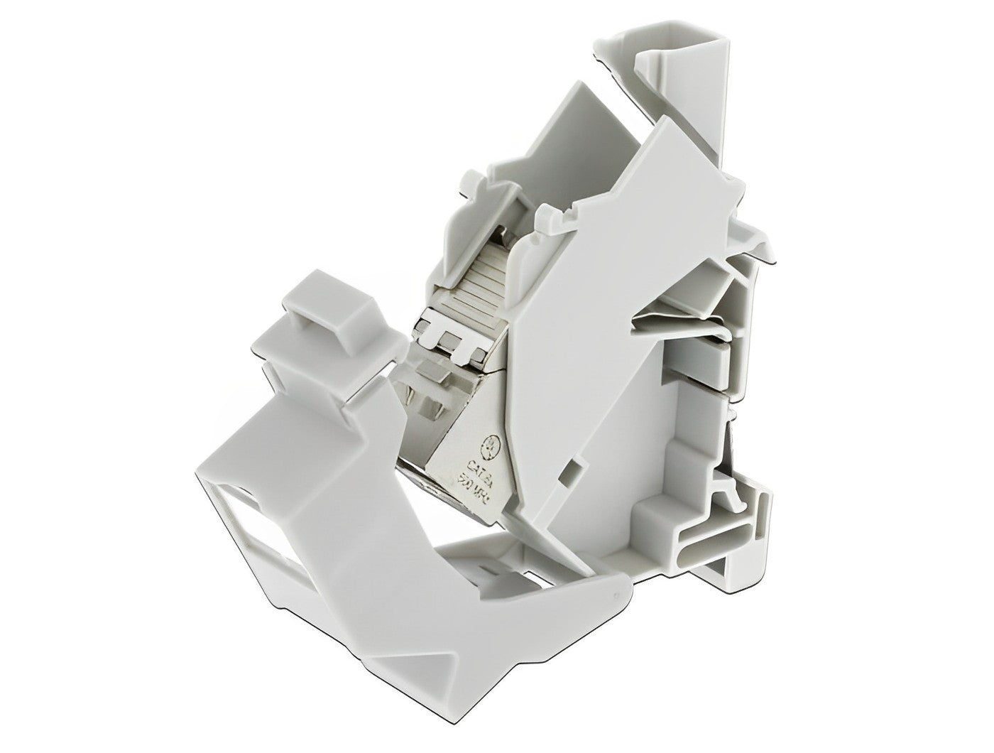 מתאם להרכבת קיסטון RJ45 על מסילת DIN - delock.israel