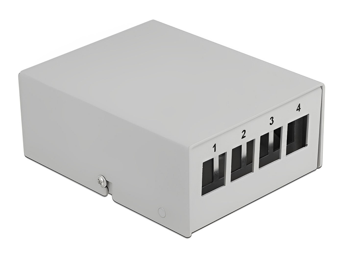 פאץ' פאנל 4 פורט ללא קיסטונים DIN rail mounting - delock.israel