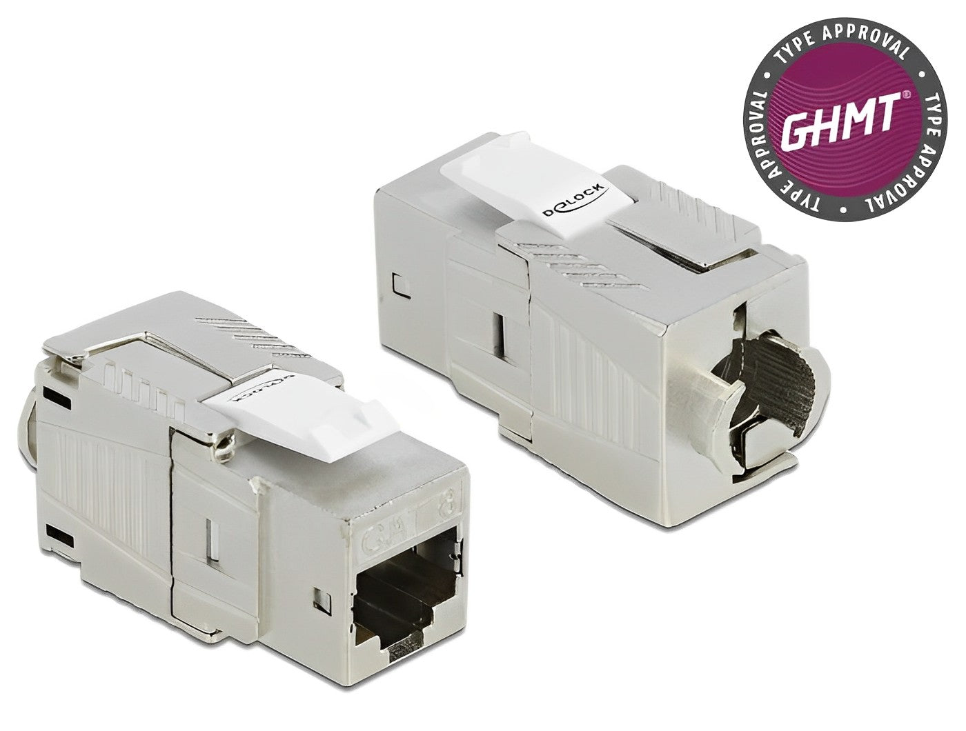 שקע קיסטון מסוכך RJ45 Cat.8.1 GHMT Certified - delock.israel
