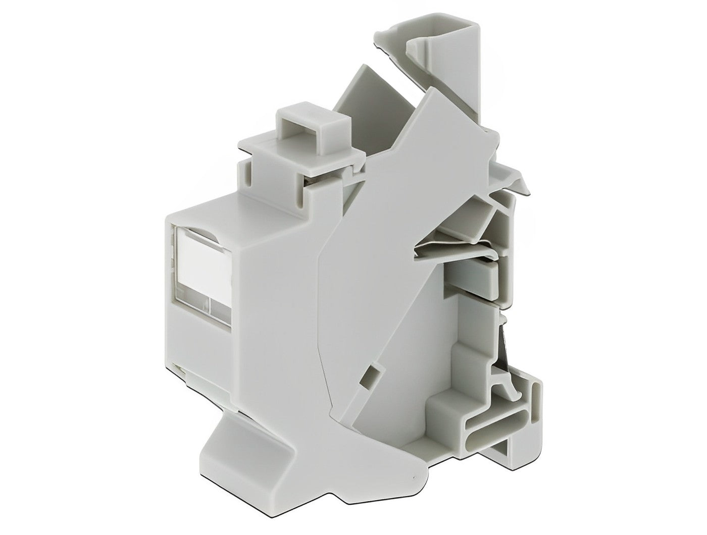 מתאם להרכבת קיסטון RJ45 על מסילת DIN - delock.israel