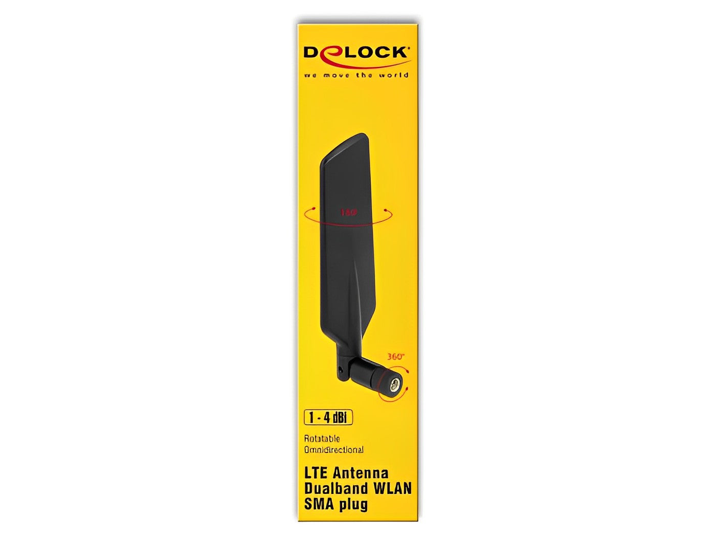 אנטנה מסתובבת כלל כיוונית LTE Dual Band WLAN ac/a/b/g/n 1 - 4 dBi - delock.israel