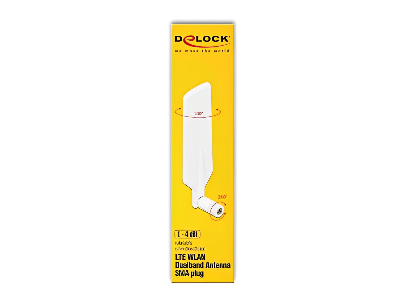 אנטנה מסתובבת כלל כיוונית LTE Dual Band WLAN ac/a/b/g/n 1 - 4 dBi - delock.israel