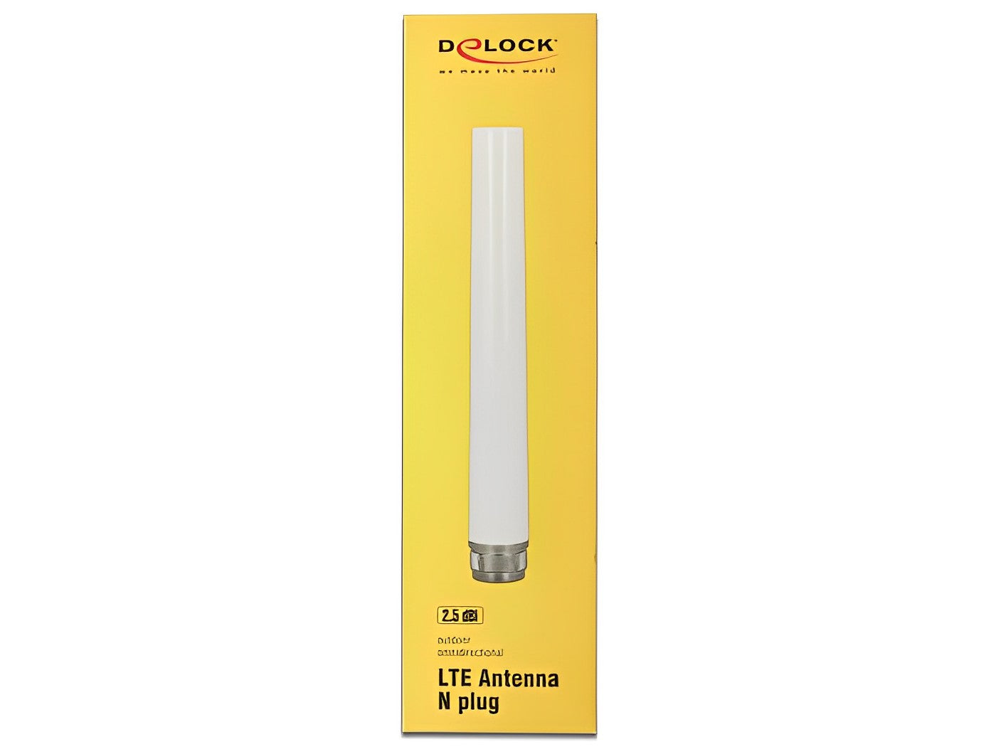 אנטנה כלל כיוונית LTE 2.5 dBi חיצונית מחבר N Plug - delock.israel