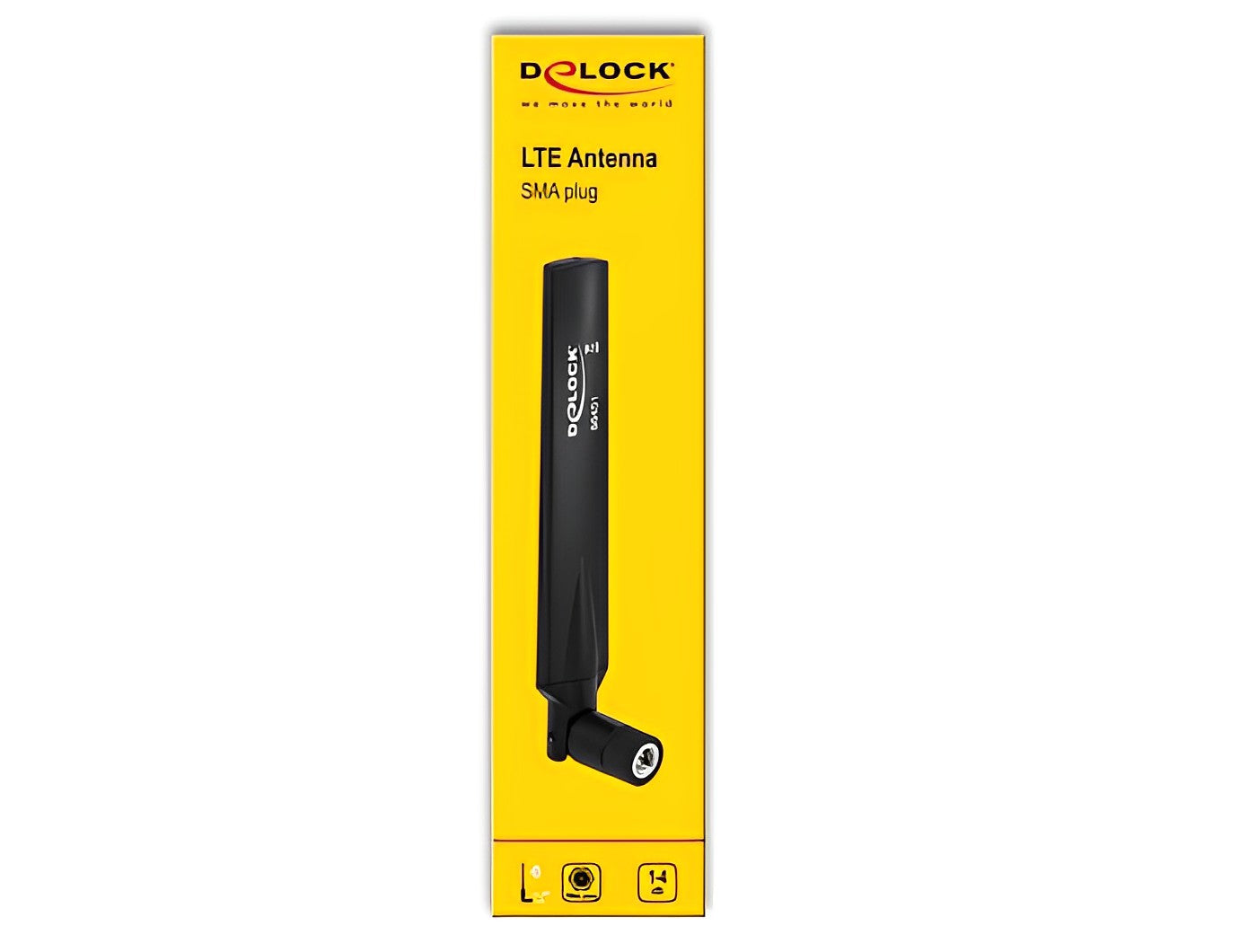אנטנה כלל כיוונית LTE 1 - 4 dBi פנימית מחבר SMA plug - delock.israel