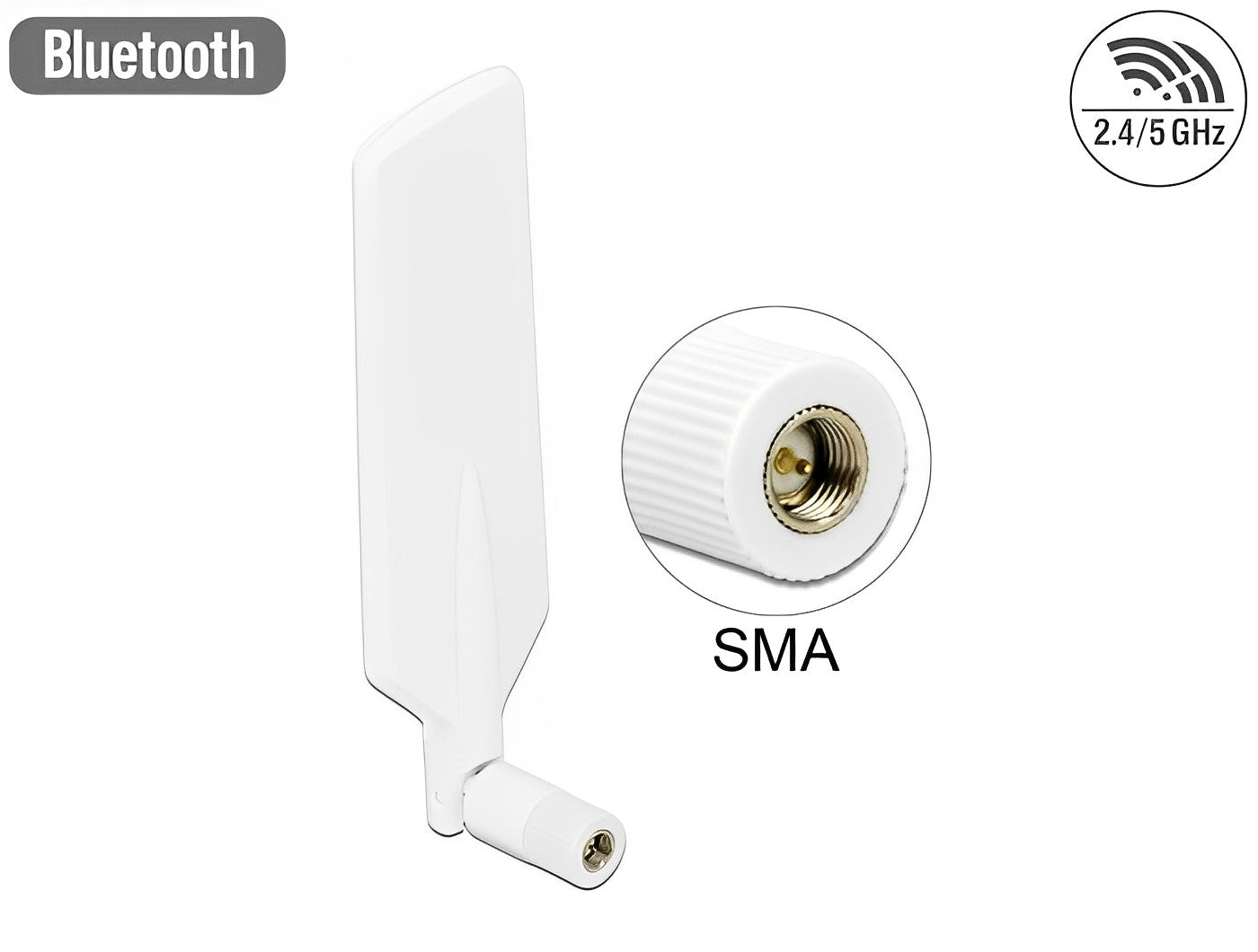 אנטנה מסתובבת כלל כיוונית LTE Dual Band WLAN ac/a/b/g/n 1 - 4 dBi - delock.israel