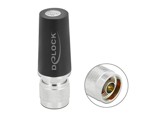 Delock LTE Antenna N plug 3 dBi omnidirectional fixed roof mount outdoor - delock.israel