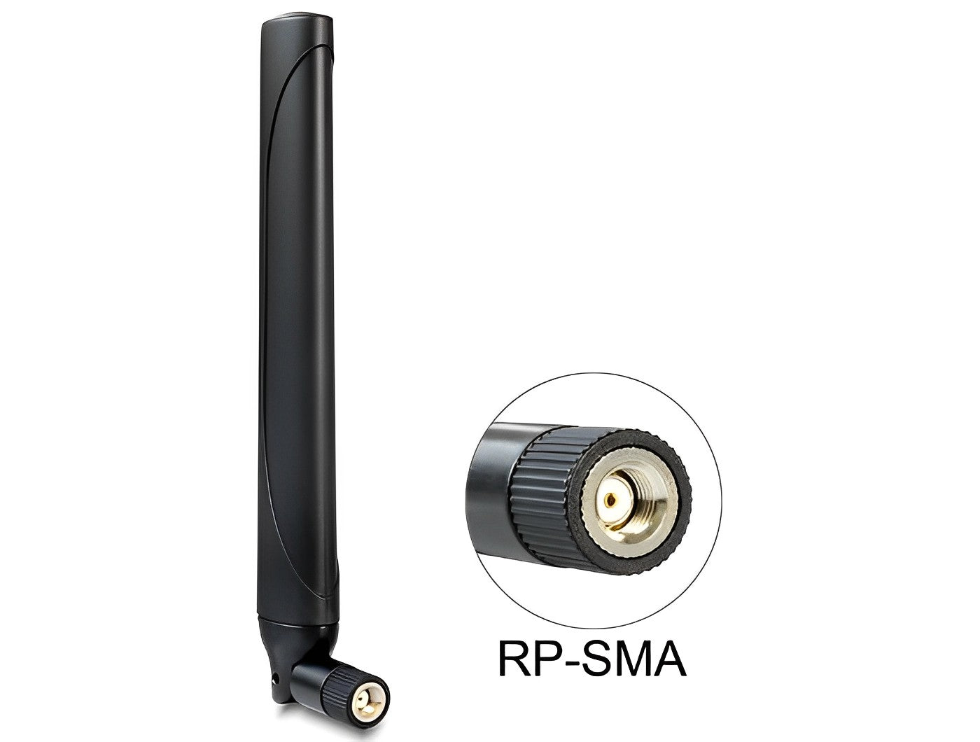 אנטנה כלל כיוונית LTE -0.9 - 2.3 dBi פנימית מחבר RP-SMA plug - delock.israel