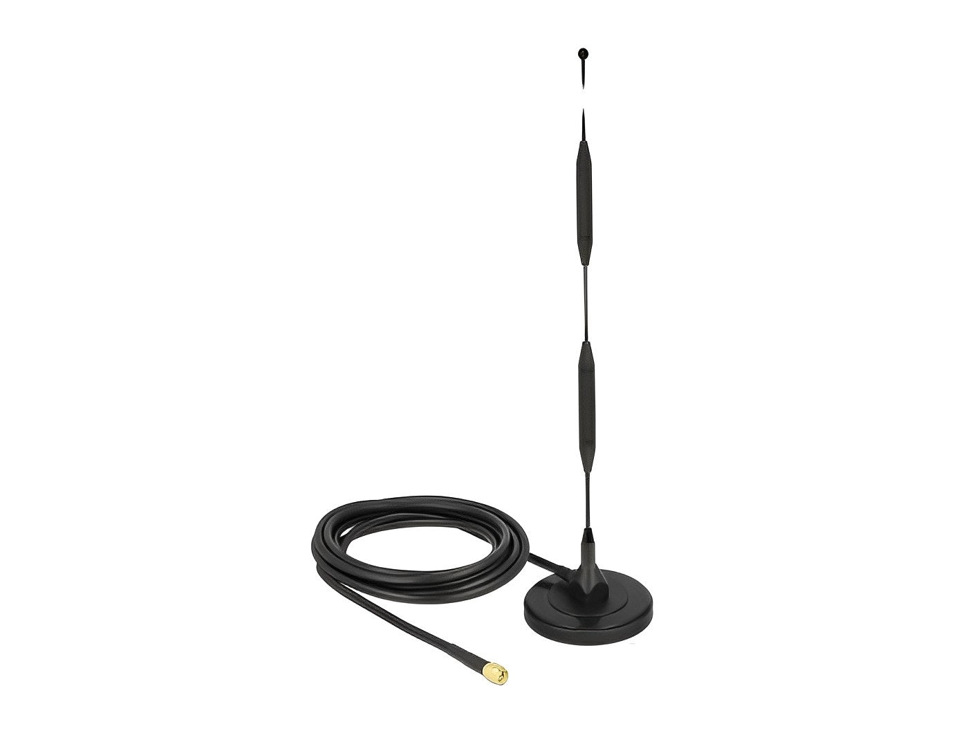 אנטנה כלל כיוונית LTE 5 dBi 44.9 cm חיצונית עם בסיס מגנטי מחבר SMA plug - delock.israel