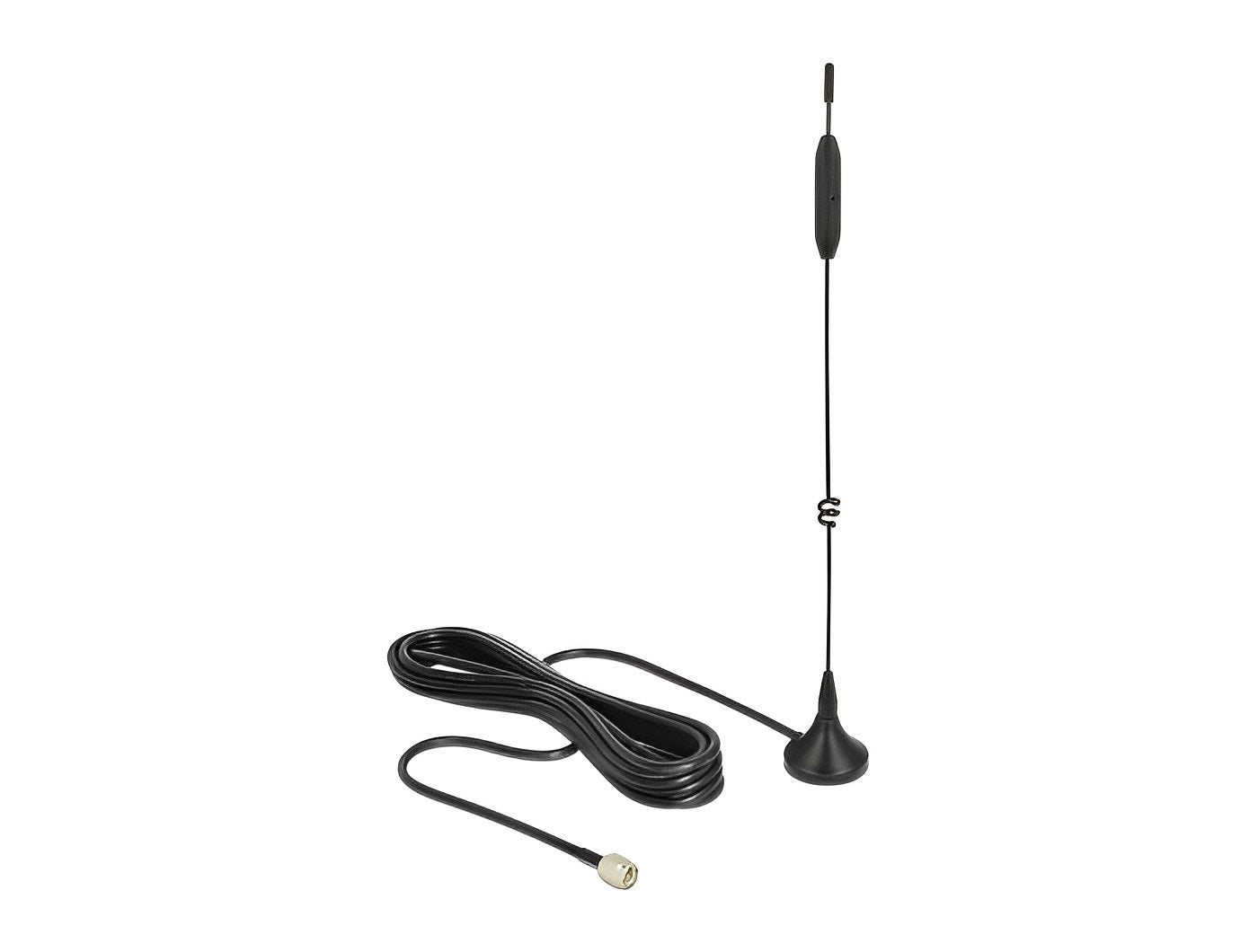אנטנה כלל כיוונית LTE / GSM / UMTS 3 - 5 dBi חיצונית עם בסיס מגנטי מחבר SMA plug - delock.israel
