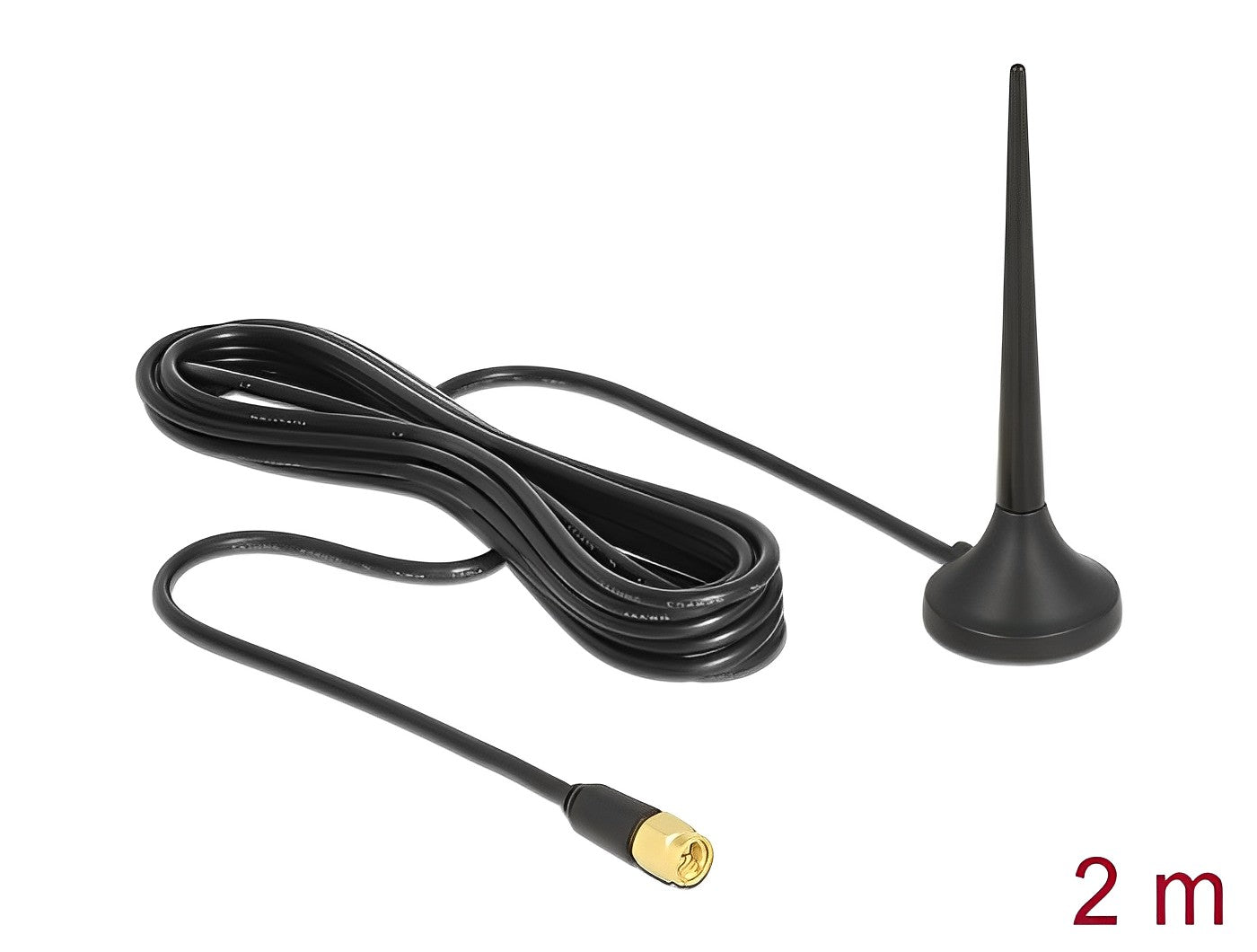 אנטנה כלל כיוונית LTE / GSM / UMTS 3 dBi חיצונית עם בסיס מגנטי מחבר SMA plug - delock.israel