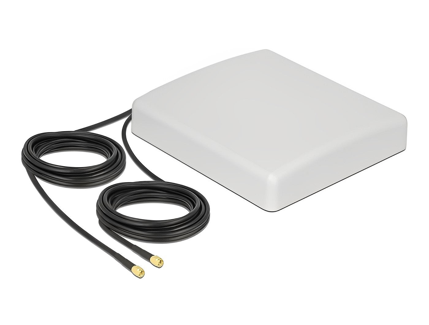 אנטנה כיוונית LTE MIMO 8 dBi חיצונית עם 2 כבלים RG-58 אורך 5 מטר מחברים SMA plug - delock.israel