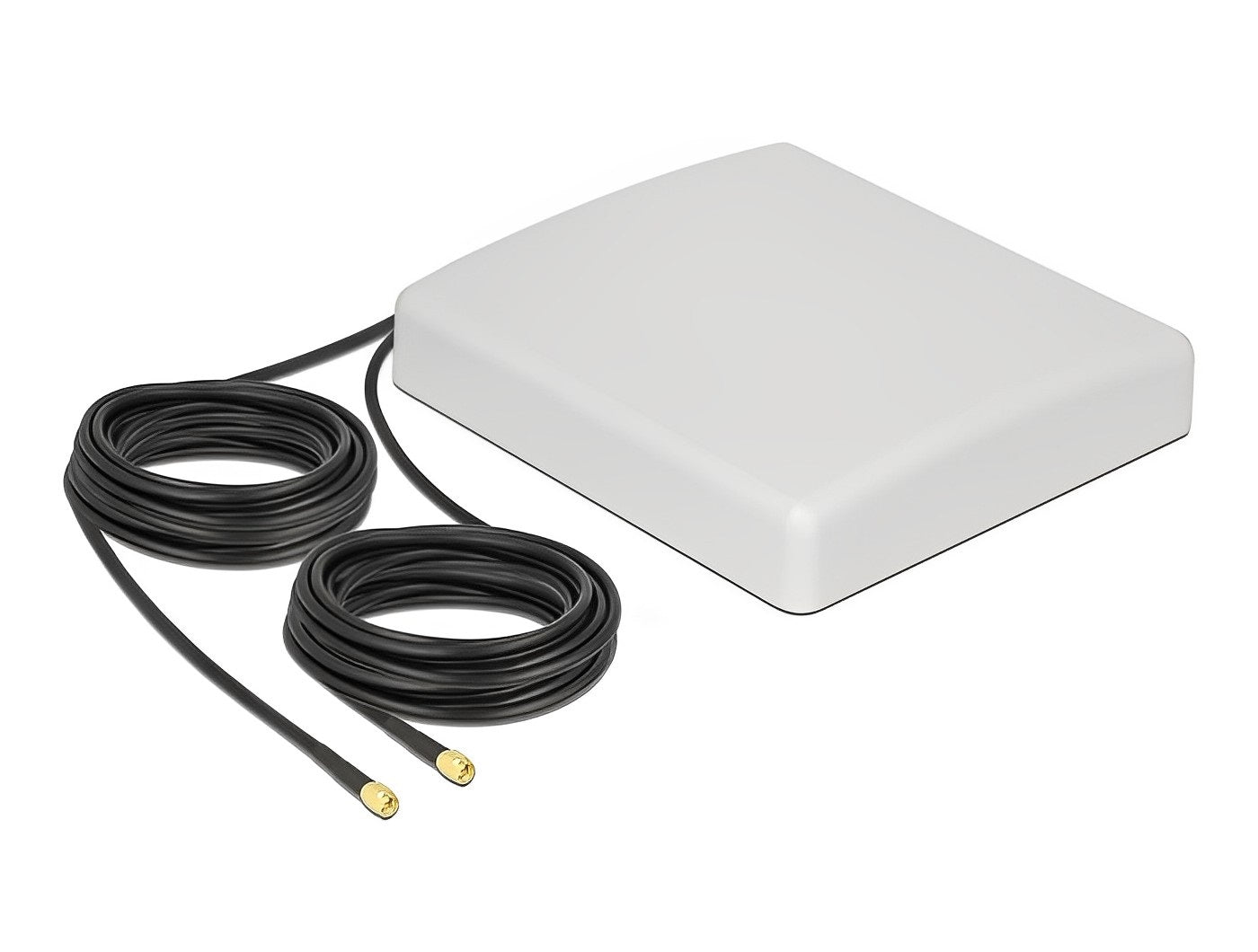 אנטנה כיוונית LTE MIMO 8 dBi חיצונית עם 2 כבלים RG-58 אורך 10 מטר מחברים SMA plug - delock.israel
